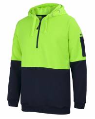 1/2 Zip Hoodie, Hi Vis